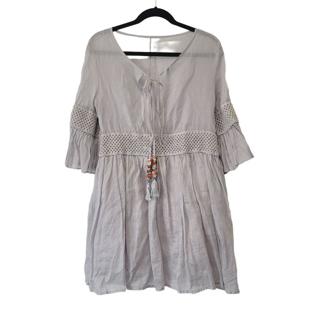 T.R Gray Tassle Mini Dress